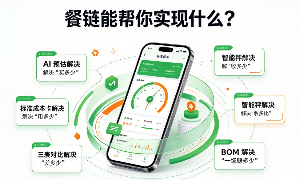 餐链品牌解析:从智能收货到全链路供应链,软硬一体如何支撑餐饮成本管控