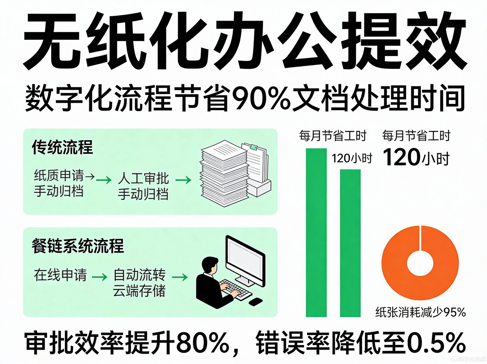纸质申请、人工审批、手动归档,换成在线申请、自动流转、云端存储